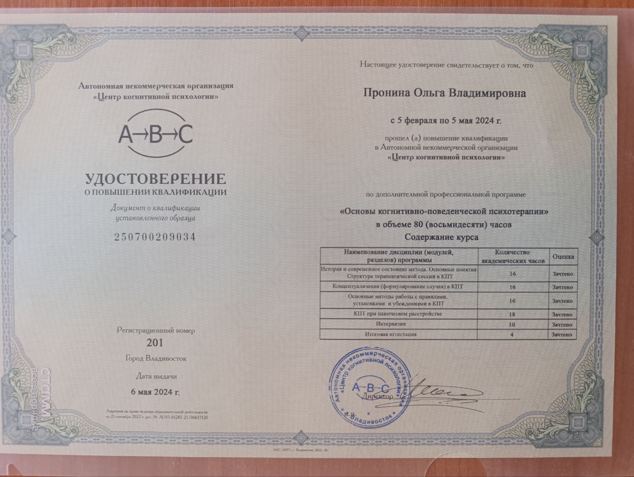 Сертификат по медитативным практикам